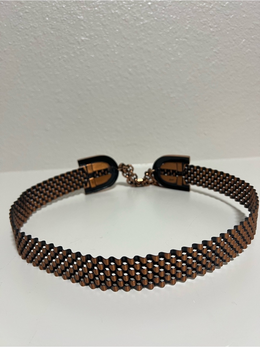 Copper basket weave Renoir belt - Picture 3 of 3